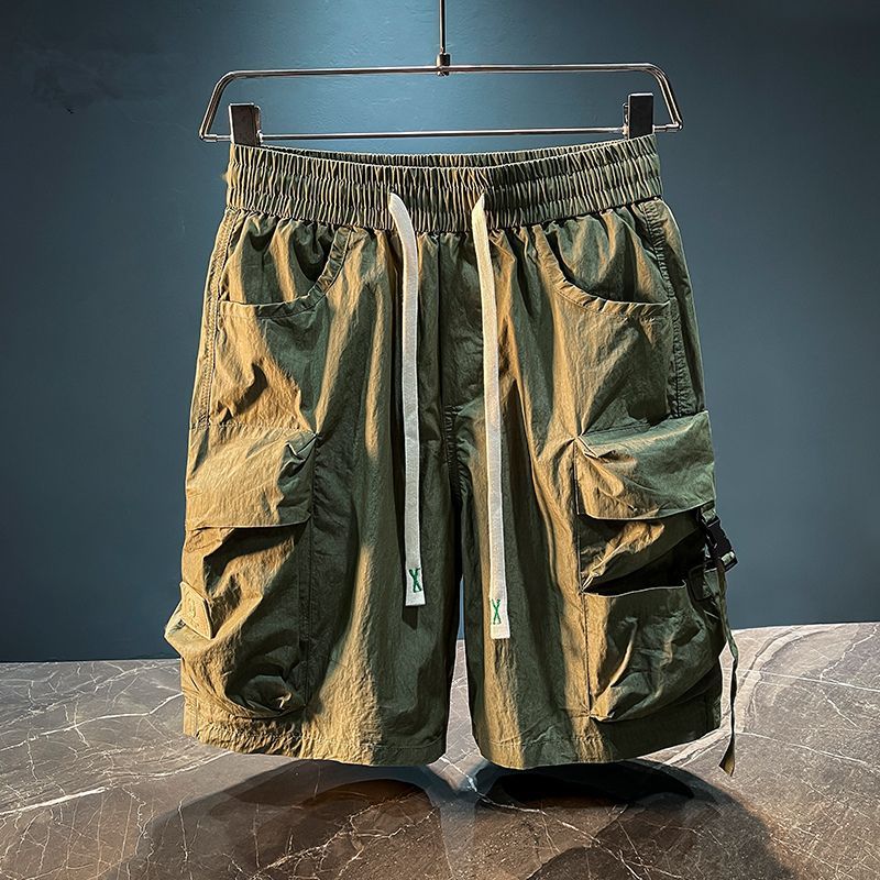Mens Fashion Cargo Pants - 남성용 버뮤다 카고 반바지 솔리드 탄성