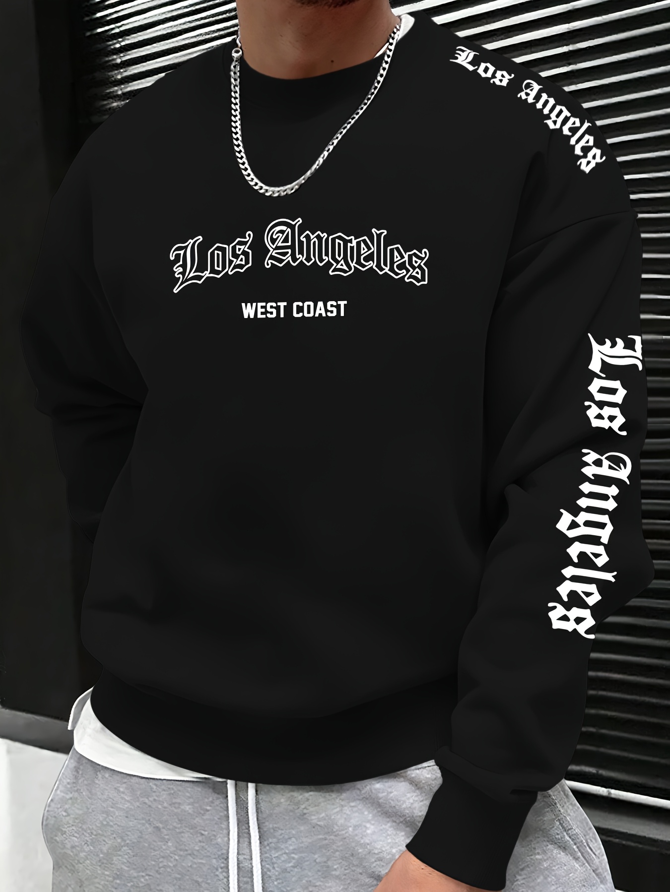 Men'S Winter Fashion - 2026 가을/겨울 남성 레터 프린트 라운드넥