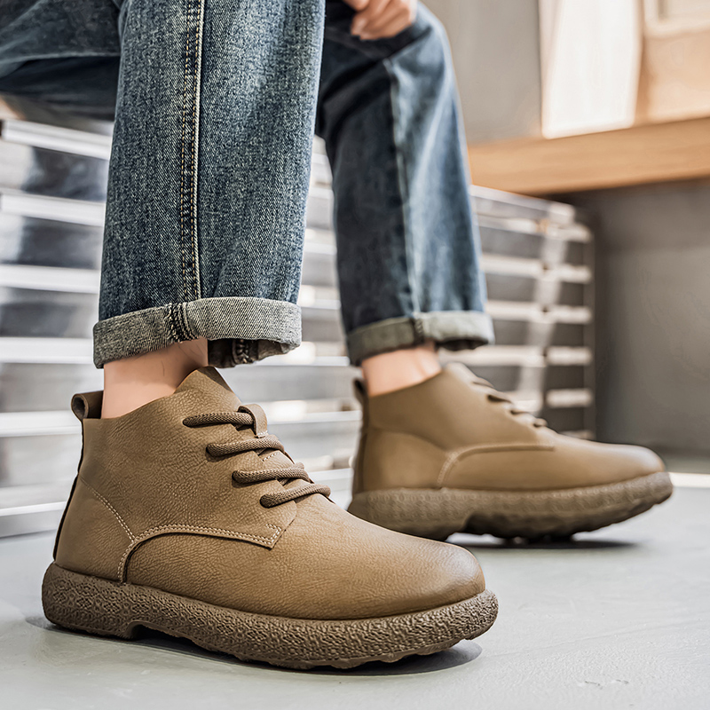 Chelsea Boots Men - 남성용 앵클 부츠 브라운 숏 부츠