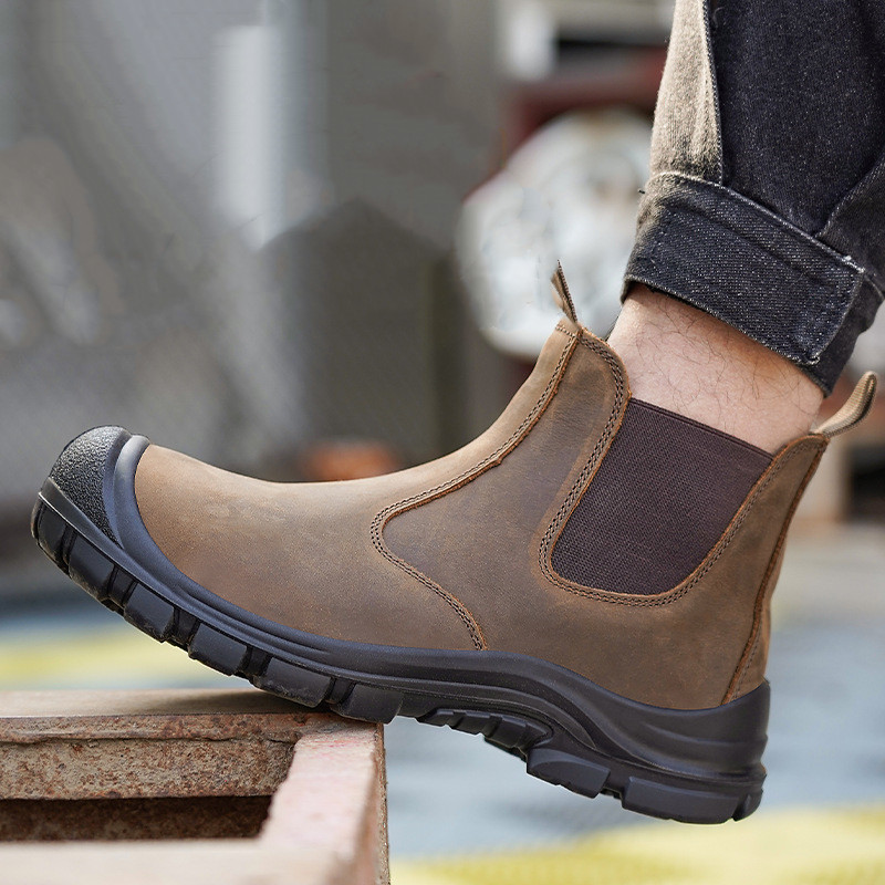 Chelsea Boots Men - 대형 남성용 패션 스틸 토 커버