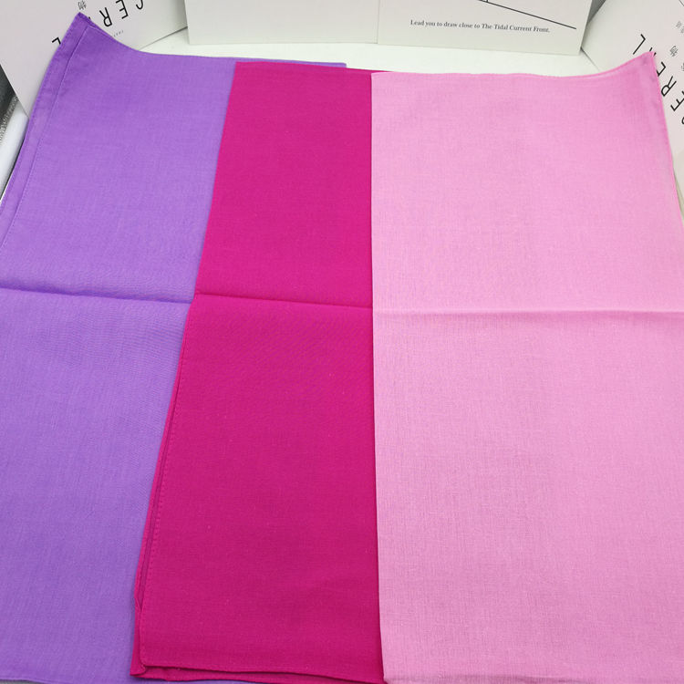 Men'S Fashion Head Scarf - 남녀공용 면 순색 터번 힙합 반다나