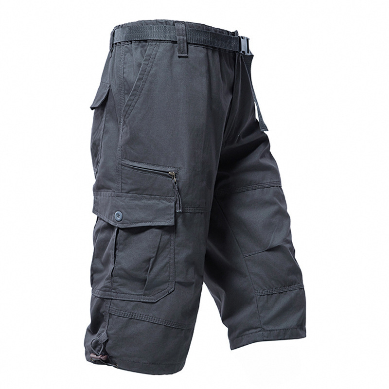 Mens Fashion Cargo Pants - 남성용 코튼 3/4 팬츠 루즈핏 플러스