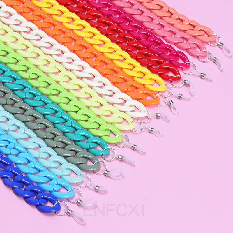 Mens Fashion Reading Glasses - JNPCXI 패션 아크릴 선글라스 체인 매는
