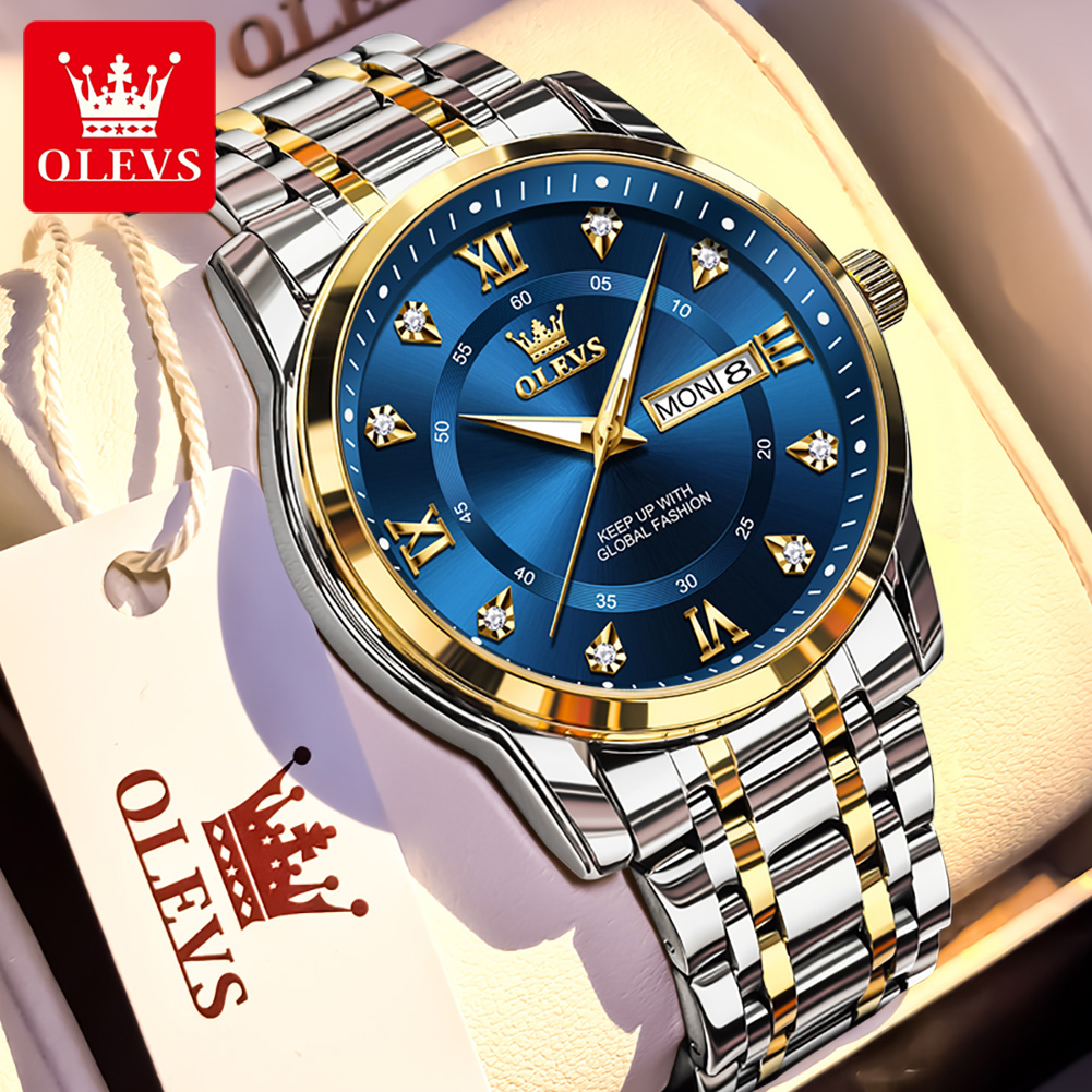 Fashion Mens Watches - OLEVS 브랜드 패션 남성용 시계 스테인레스