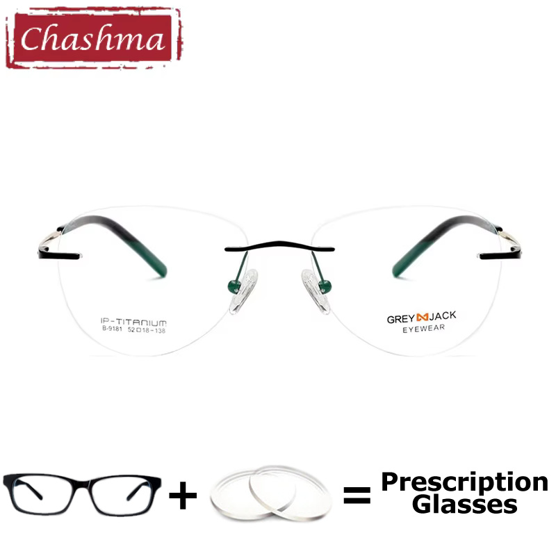Mens Fashion Reading Glasses - Chashma 우아한 무테 안경 처방 안경