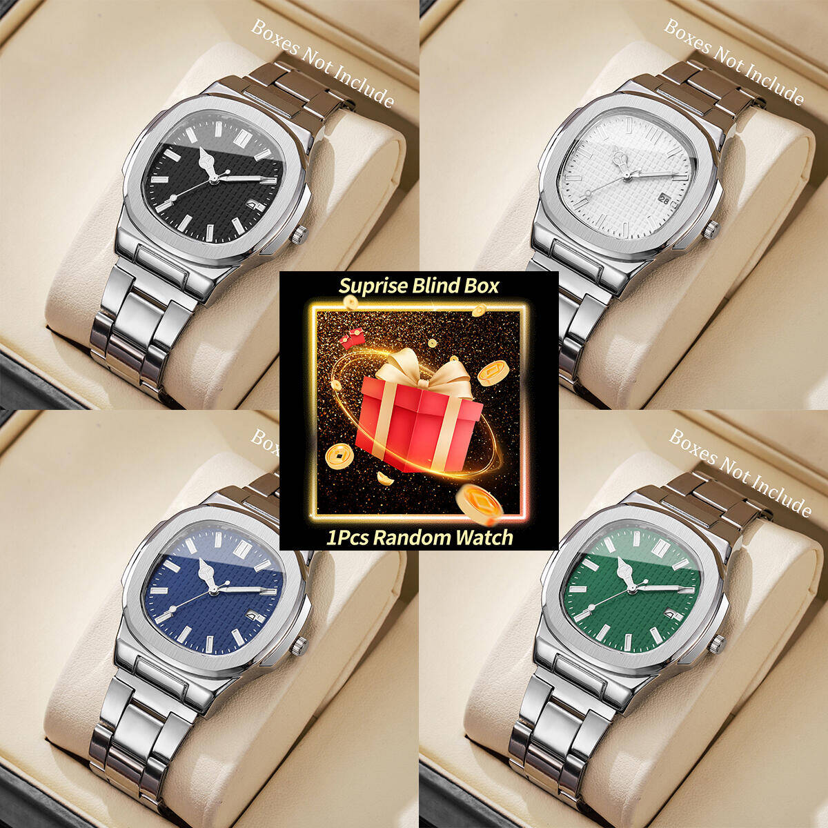 Fashion Mens Watches - 1PC 서프라이즈 미스터리 시계 블라인드 박스-패션