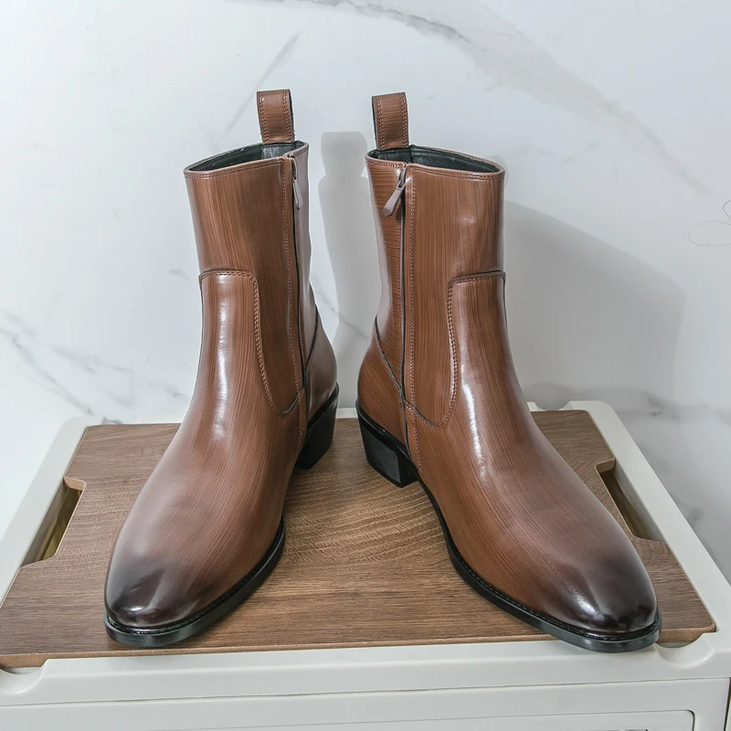 클래식 편안한 앵클 부츠 패션 남성 캐주얼 가죽 첼시  - Chelsea Boots Men 리뷰 및 가격