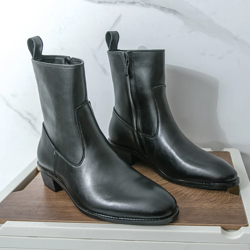 클래식 편안한 앵클 부츠 패션 남성 캐주얼 가죽 첼시  - Chelsea Boots Men 리뷰 및 가격