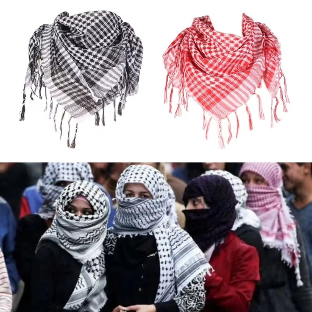아랍 스카프 대형 아랍 쉬마그 머리 스카프, 태슬 장식 - Men'S Fashion Head Scarf 리뷰 및 가격