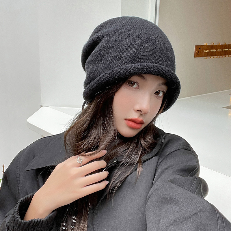 니트 보닛 후드 여성용 겨울 따뜻한 루즈핏 비니 모자  - Beanie Winter Hat 리뷰 및 가격
