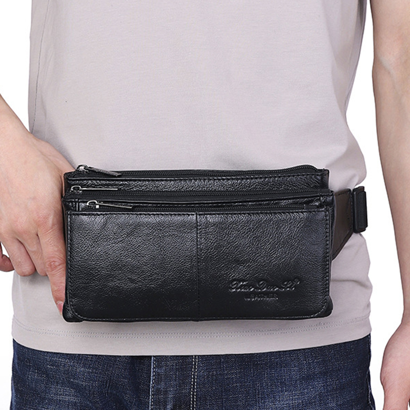 남성 허리 가방 벨트 힙백 지갑 천연 가죽 여행 패션  - Fashion Harness Men 리뷰 및 가격