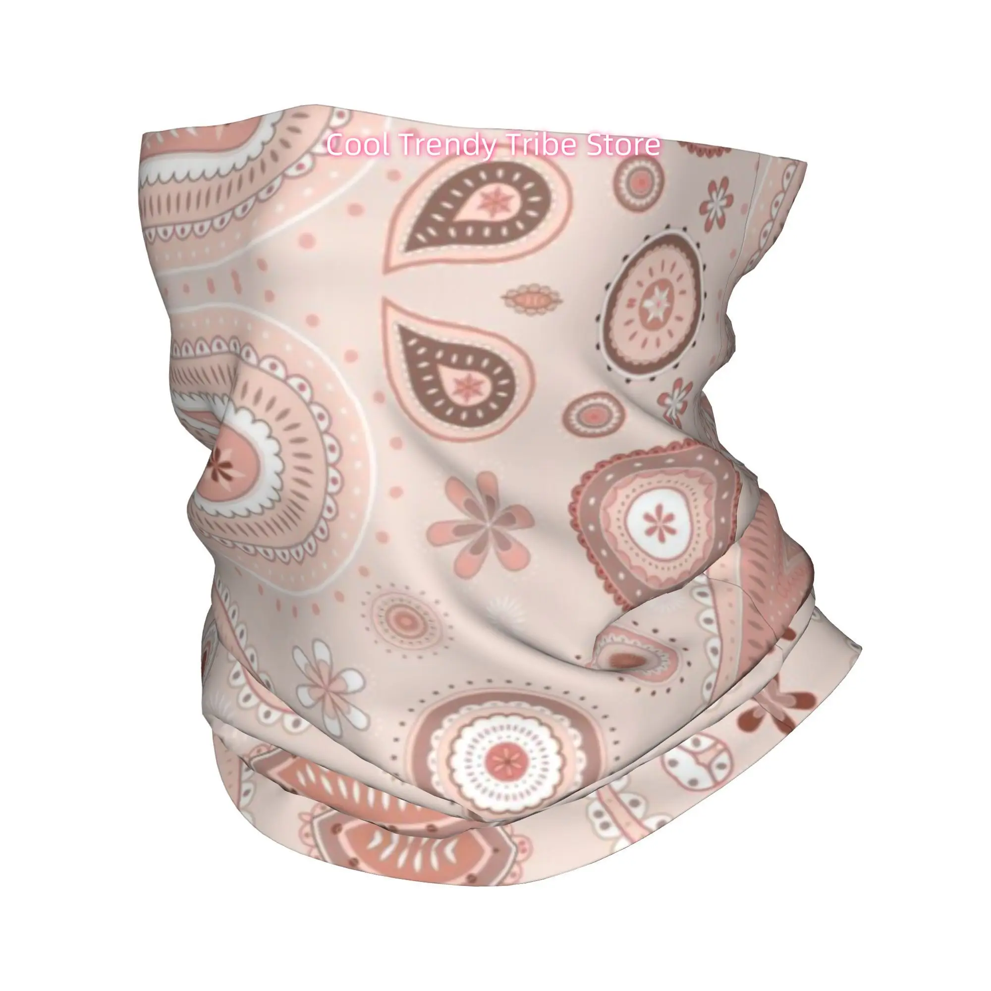 베이지색 배경에 분홍색 페이즐리 무늬가 있는 부드러운  - Men'S Fashion Head Scarf 리뷰 및 가격