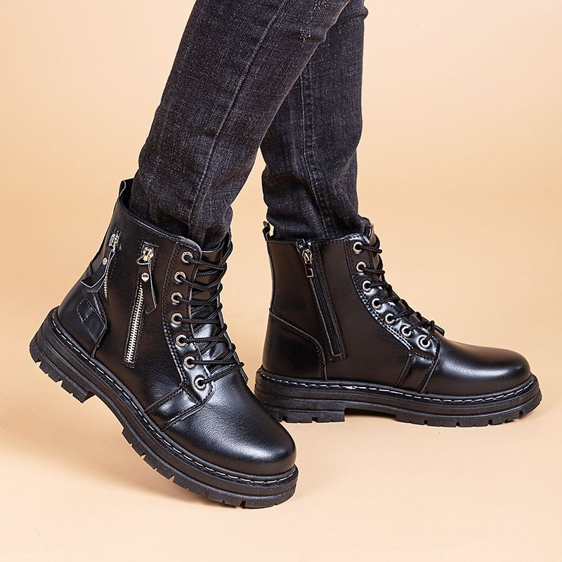 남성용 브리티시 스타일 첼시 앵클 부츠 블랙 두꺼운 밑 - Chelsea Boots Men 리뷰 및 가격