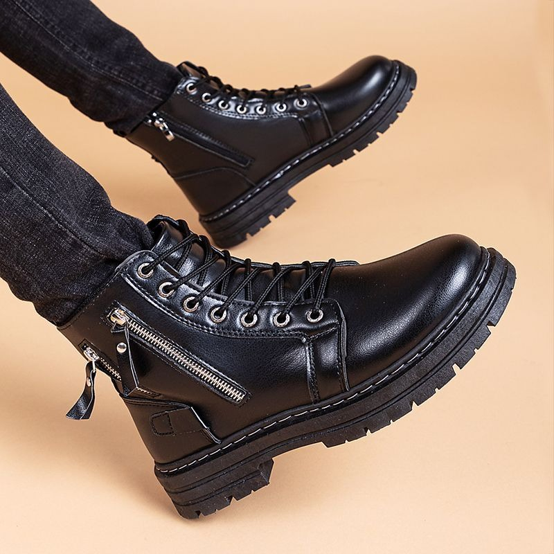 남성용 브리티시 스타일 첼시 앵클 부츠 블랙 두꺼운 밑 - Chelsea Boots Men 리뷰 및 가격