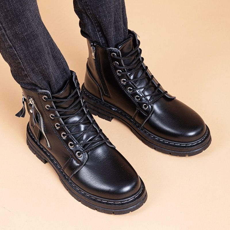 남성용 브리티시 스타일 첼시 앵클 부츠 블랙 두꺼운 밑 - Chelsea Boots Men 리뷰 및 가격