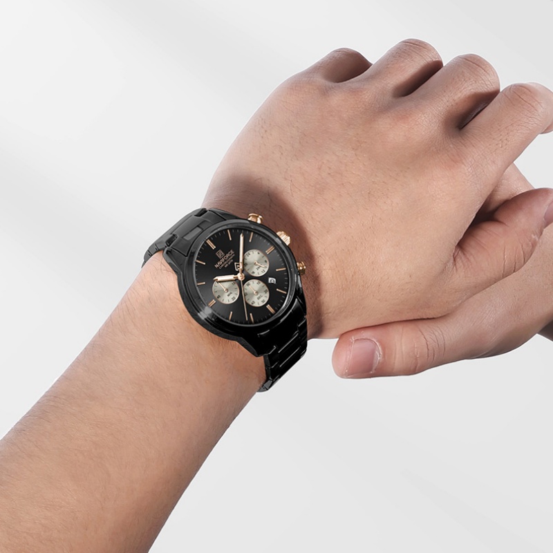 NAVIFORCE 남성용 쿼츠 크로노그래프 시계 방수  - Fashion Mens Watches 리뷰 및 가격