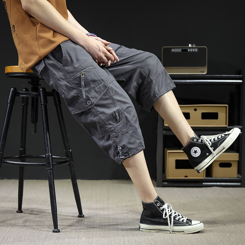 남성용 카고 반바지 새로운 여름 패션 솔리드 컬러 통기 - Mens Fashion Cargo Pants 리뷰 및 가격
