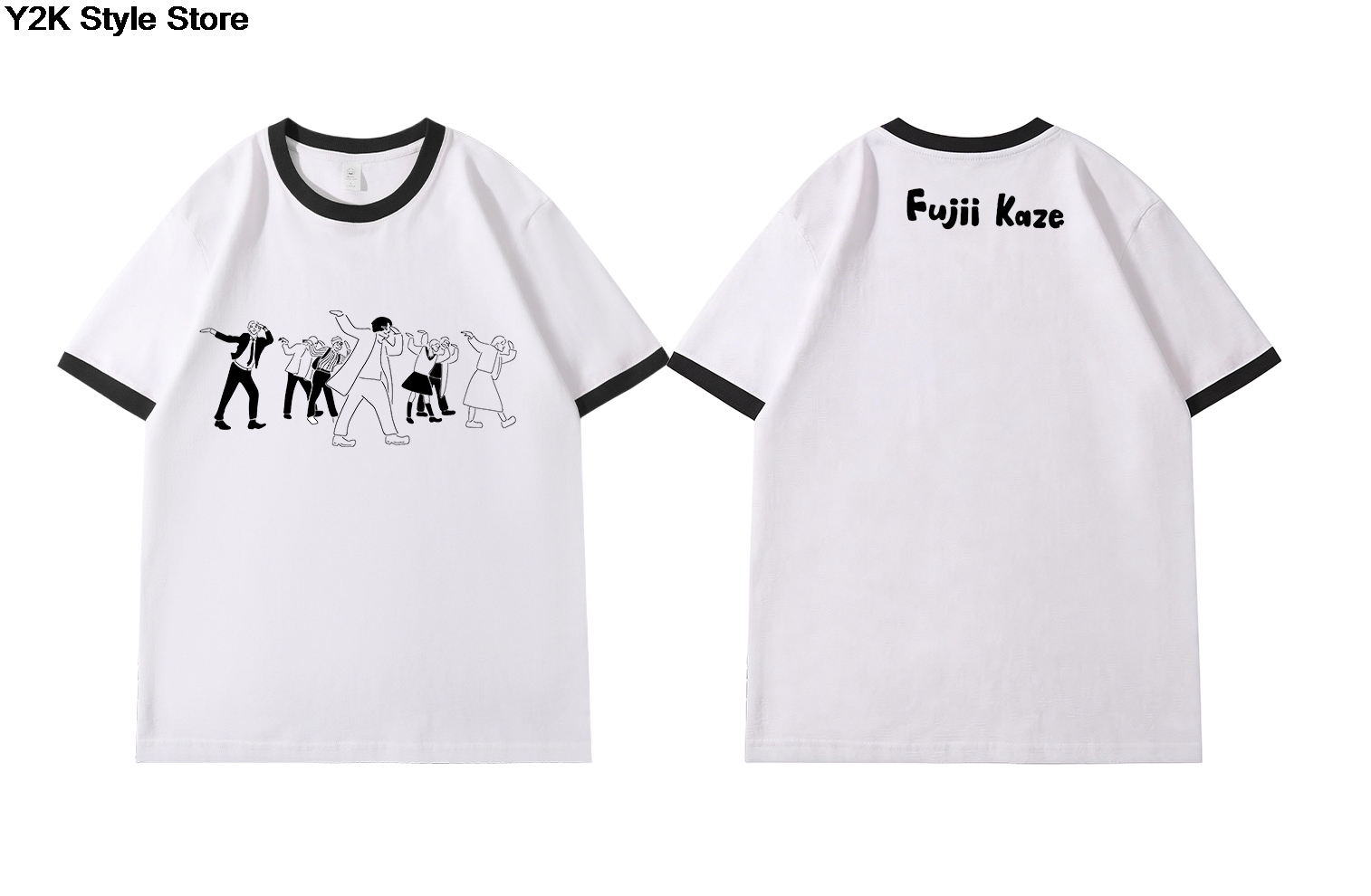 Fujii Kaze / ふじい かぜ 코튼 티셔츠 반팔  - Mens Fashion Dress Shirts 리뷰 및 가격