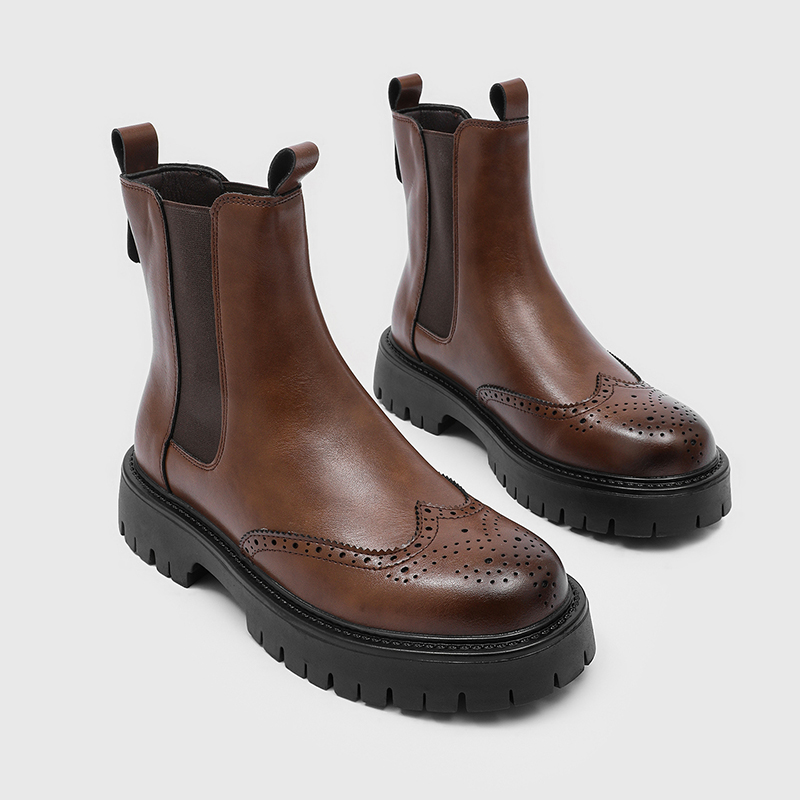고급 남성 첼시 부츠 카빙드 치마니 부츠 비즈니스 캐주 - Chelsea Boots Men 리뷰 및 가격