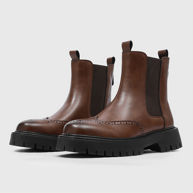 고급 남성 첼시 부츠 카빙드 치마니 부츠 비즈니스 캐주 - Chelsea Boots Men 리뷰 및 가격