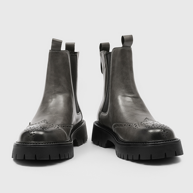 고급 남성 첼시 부츠 카빙드 치마니 부츠 비즈니스 캐주 - Chelsea Boots Men 리뷰 및 가격