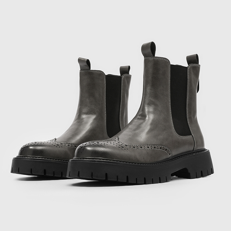 고급 남성 첼시 부츠 카빙드 치마니 부츠 비즈니스 캐주 - Chelsea Boots Men 리뷰 및 가격