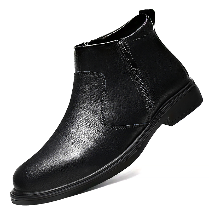 남성용 가을 겨울 신상 하이탑 가죽 신발, 지퍼가 달린 - Chelsea Boots Men 리뷰 및 가격