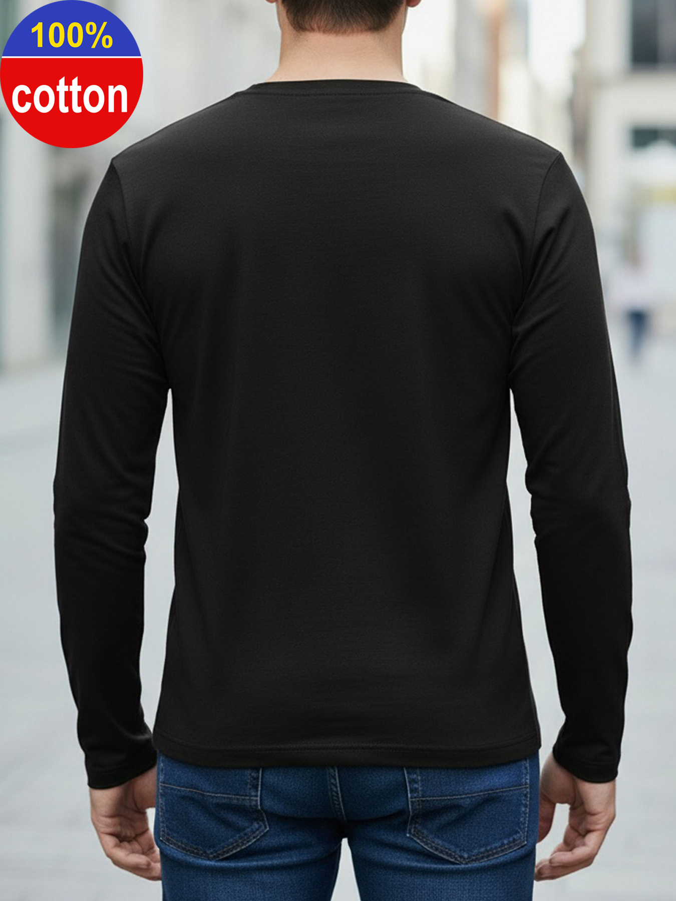 100% 순면 남성용 긴팔 라운드넥 루즈핏 오토바이 패 - Men'S Fashion Trends 2025 리뷰 및 가격