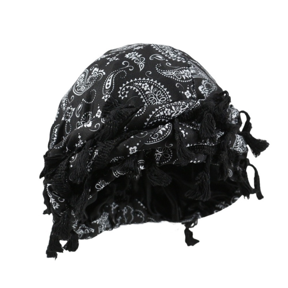 유니섹스 새틴 트위스트 헤드랩 태슬 비니 모자 터번 스 - Men'S Fashion Head Scarf 리뷰 및 가격