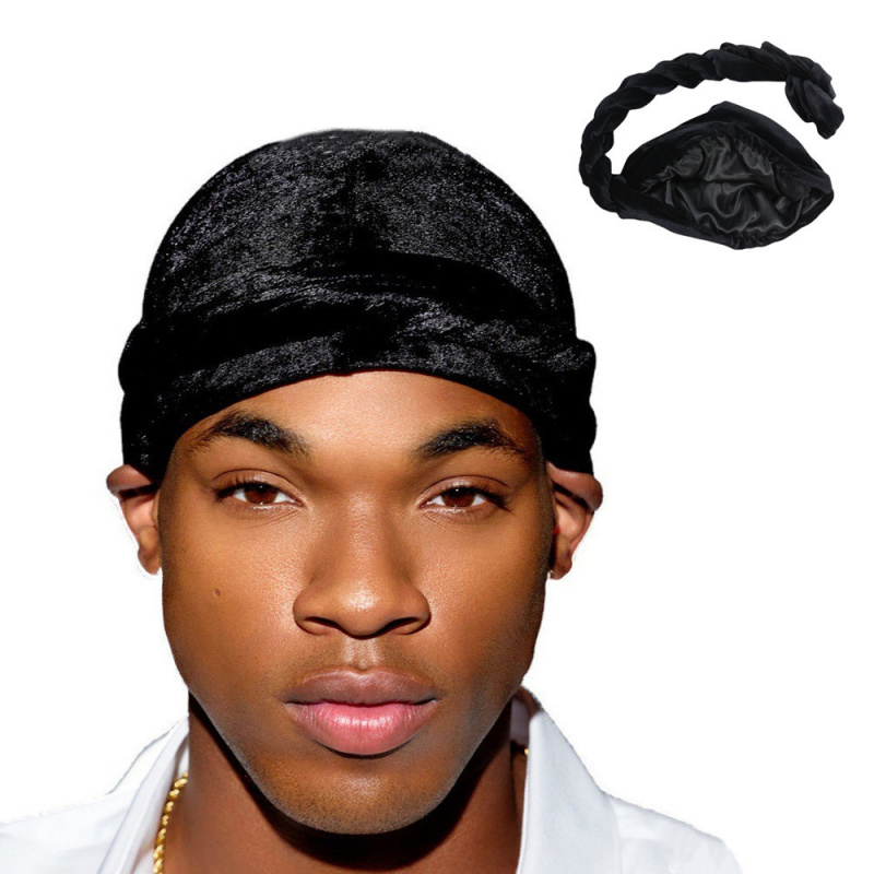 솔리드 컬러 남성 벨벳 헤드 스카프 민족 땋은 더블 레 - Men'S Fashion Head Scarf 리뷰 및 가격