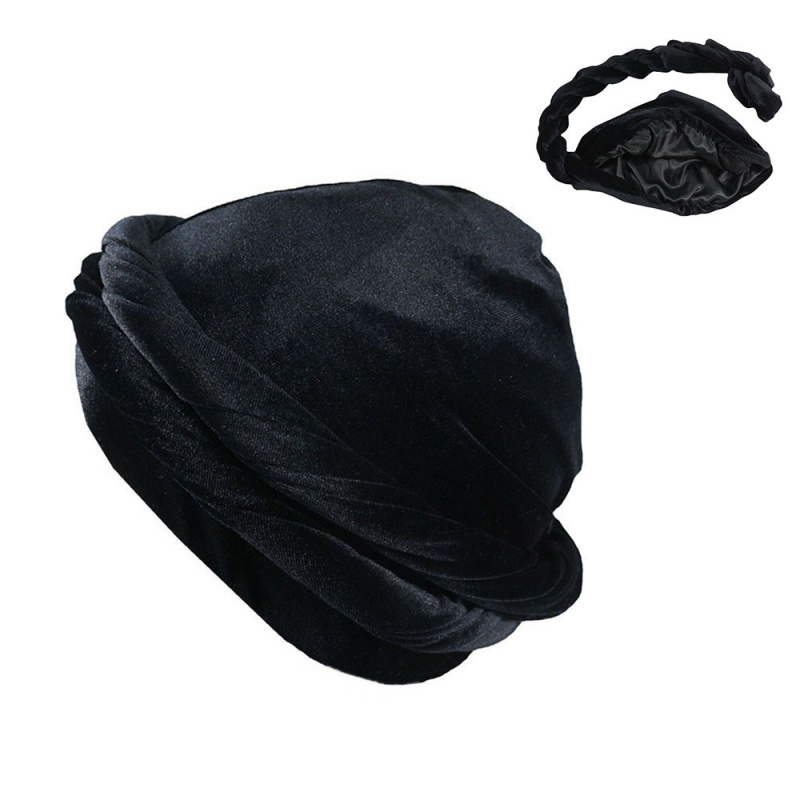 솔리드 컬러 남성 벨벳 헤드 스카프 민족 땋은 더블 레 - Men'S Fashion Head Scarf 리뷰 및 가격
