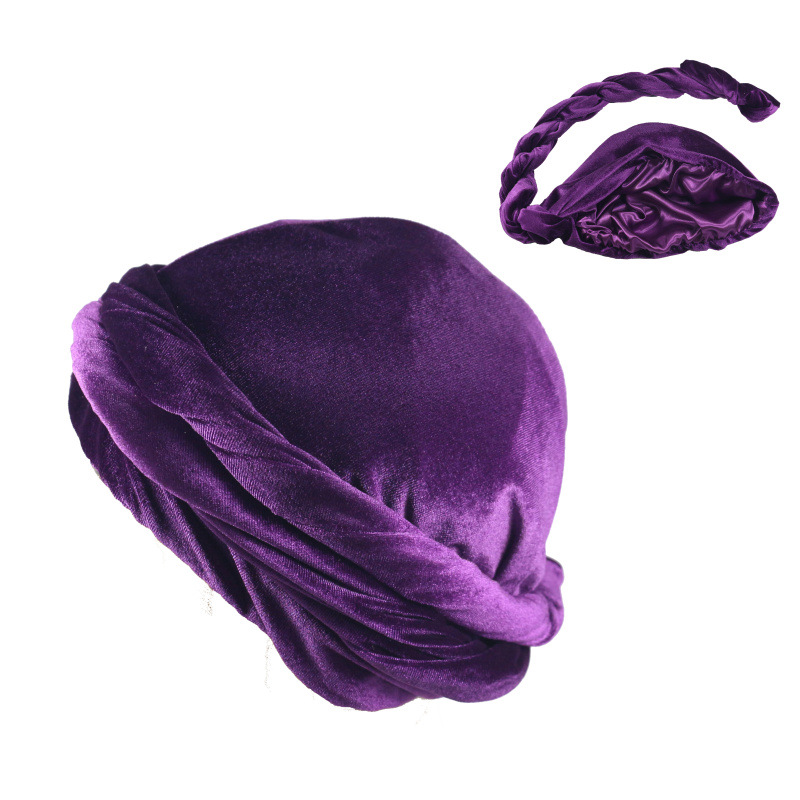 솔리드 컬러 남성 벨벳 헤드 스카프 민족 땋은 더블 레 - Men'S Fashion Head Scarf 리뷰 및 가격
