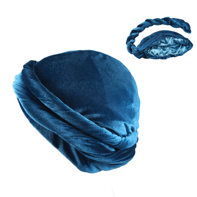 솔리드 컬러 남성 벨벳 헤드 스카프 민족 땋은 더블 레 - Men'S Fashion Head Scarf 리뷰 및 가격