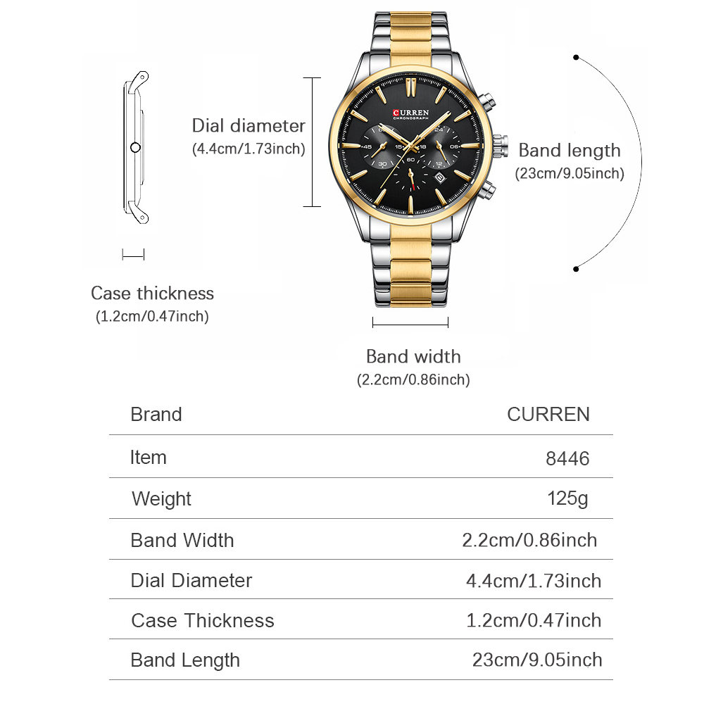 CURREN 캐주얼 쿼츠 크로노 스포츠 시계 남성용 브 - Fashion Mens Watches 리뷰 및 가격