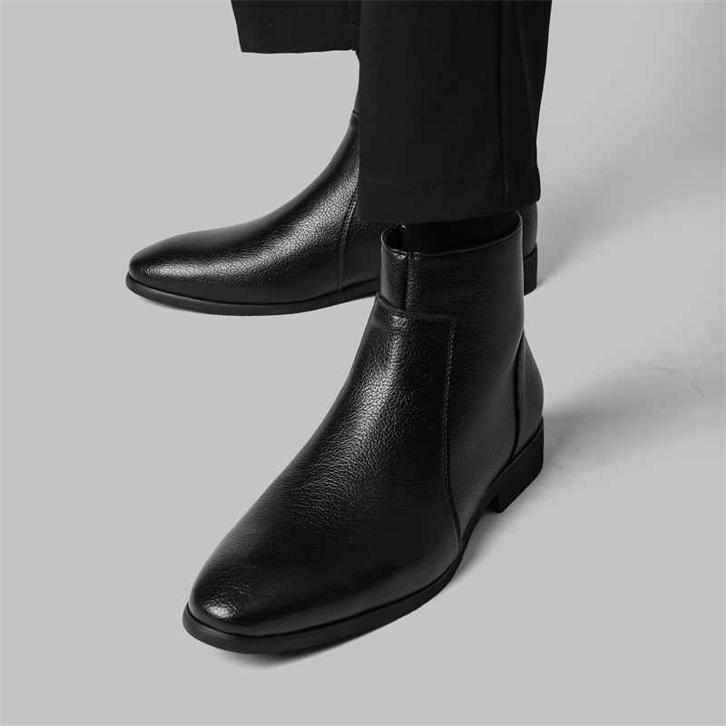 비즈니스 캐주얼 남성용 부드러운 가죽 앵클 부츠, 사이 - Chelsea Boots Men 리뷰 및 가격