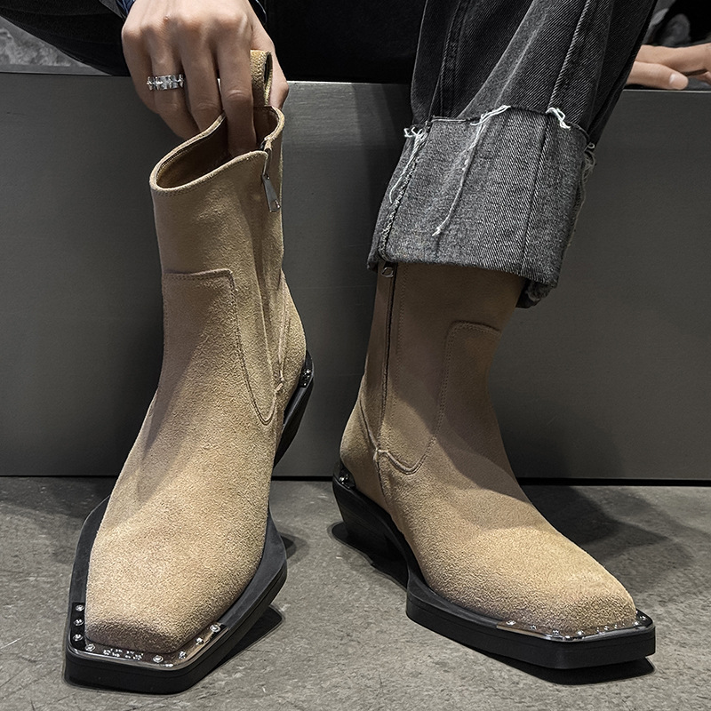 영국 스타일 남성 캐주얼 파티 나이트클럽 소가죽 스웨이 - Chelsea Boots Men 리뷰 및 가격