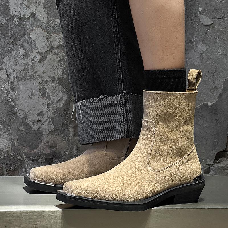 영국 스타일 남성 캐주얼 파티 나이트클럽 소가죽 스웨이 - Chelsea Boots Men 리뷰 및 가격
