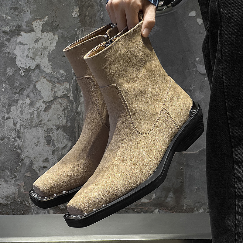 영국 스타일 남성 캐주얼 파티 나이트클럽 소가죽 스웨이 - Chelsea Boots Men 리뷰 및 가격