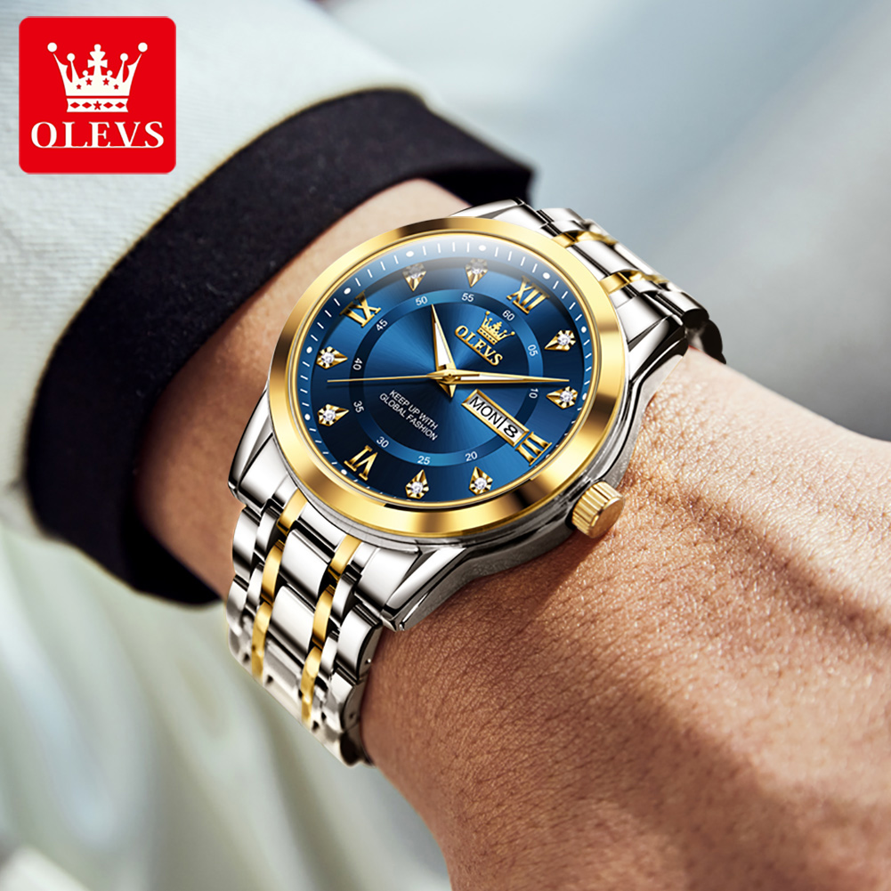 OLEVS 브랜드 패션 남성용 시계 스테인레스 스틸 방 - Fashion Mens Watches 리뷰 및 가격