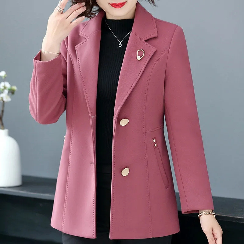 중년 여성 숏 코트, 40 세 50 세 용수철, 스몰  - Mens Fashion Blazer 리뷰 및 가격