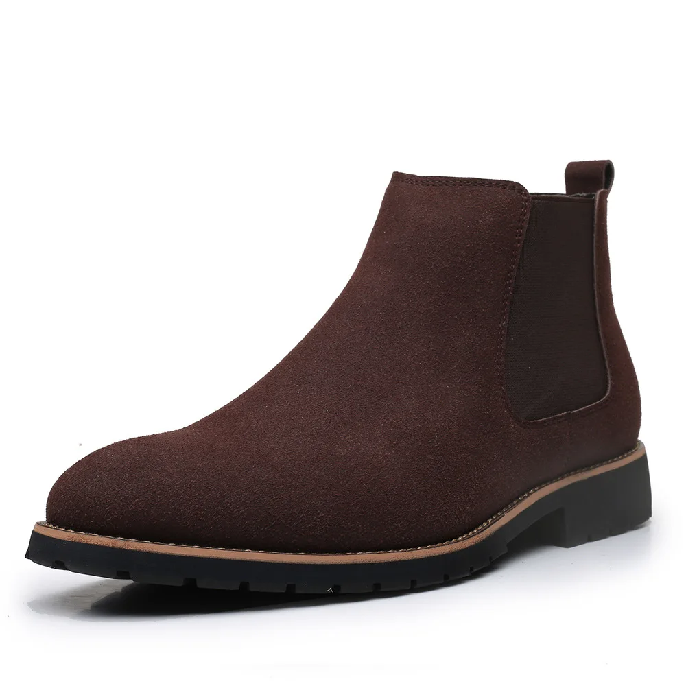 남성 앵클 부츠 영국 스타일 스웨이드 가죽 부츠 패션  - Chelsea Boots Men 리뷰 및 가격