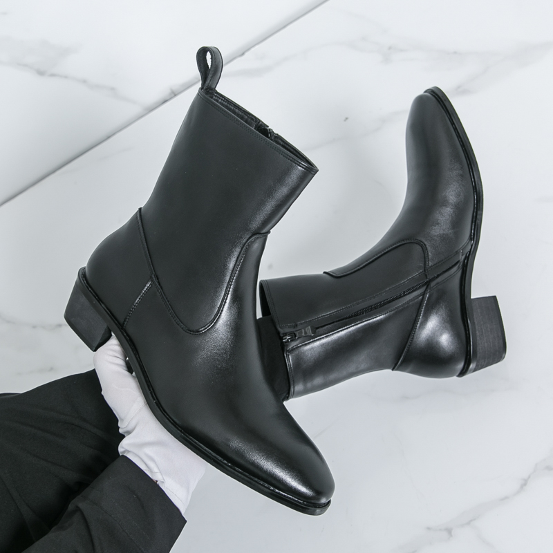 신상 영국 스타일 첼시 롱 부츠 남성용 블랙 럭셔리 브 - Chelsea Boots Men 리뷰 및 가격
