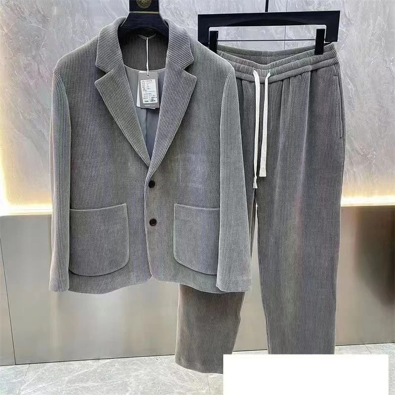 패션 정장 남성용 봄 가을 긴팔 고급 캐주얼 한국 슬림 - Mens Fashion Blazer 리뷰 및 가격