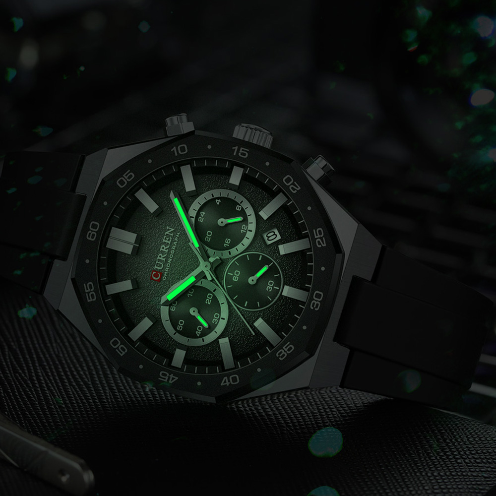 커렌 패션 캐주얼 남성 스포츠 시계 크로노그래프 실리콘 - Fashion Mens Watches 리뷰 및 가격