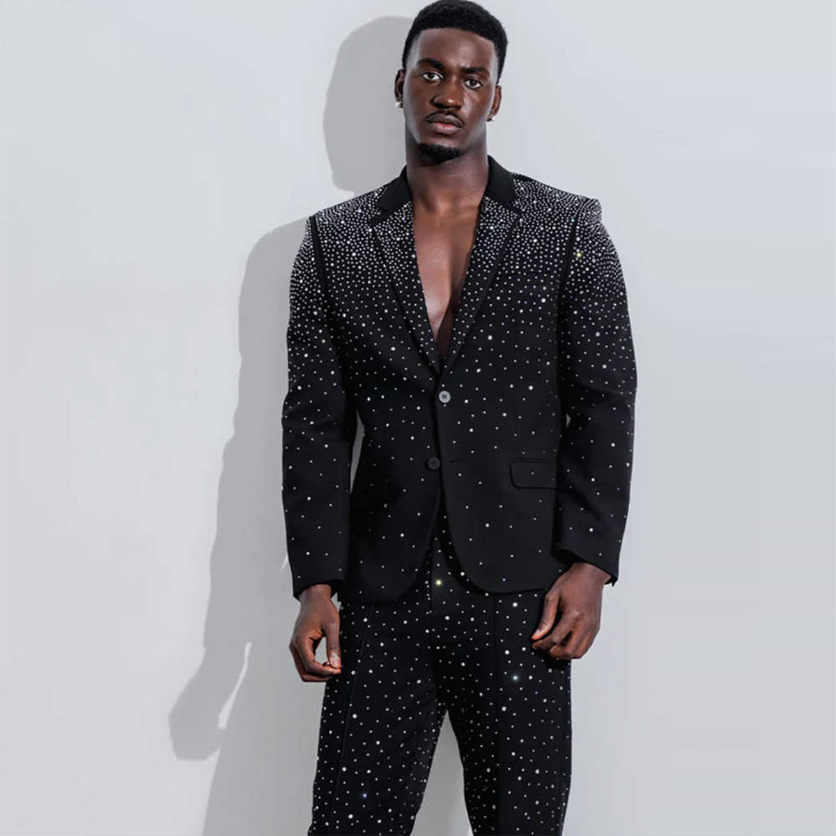 럭셔리 다이아몬드 남성 정장 신랑 웨딩 턱시도 2피스  - Mens Fashion Blazer 리뷰 및 가격