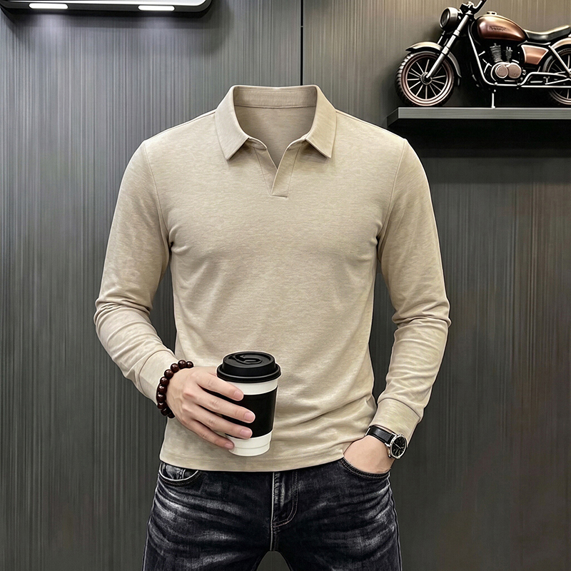 남성 비즈니스 캐주얼 긴팔 티셔츠 봄 가을 편안하고 통 - Men'S Fashion Trends 2025 리뷰 및 가격