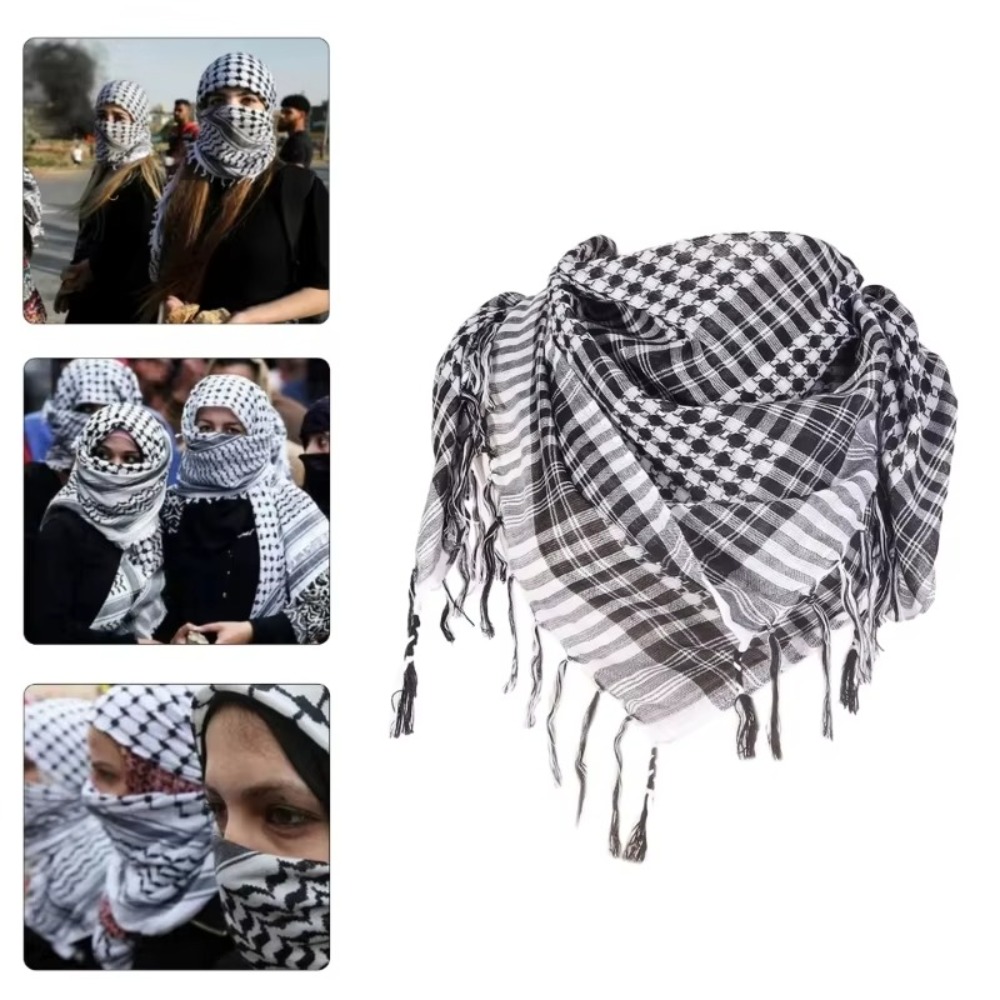 아랍 스카프 대형 아랍 쉬마그 헤드스카프 태슬 코스튬  - Men'S Fashion Head Scarf 리뷰 및 가격