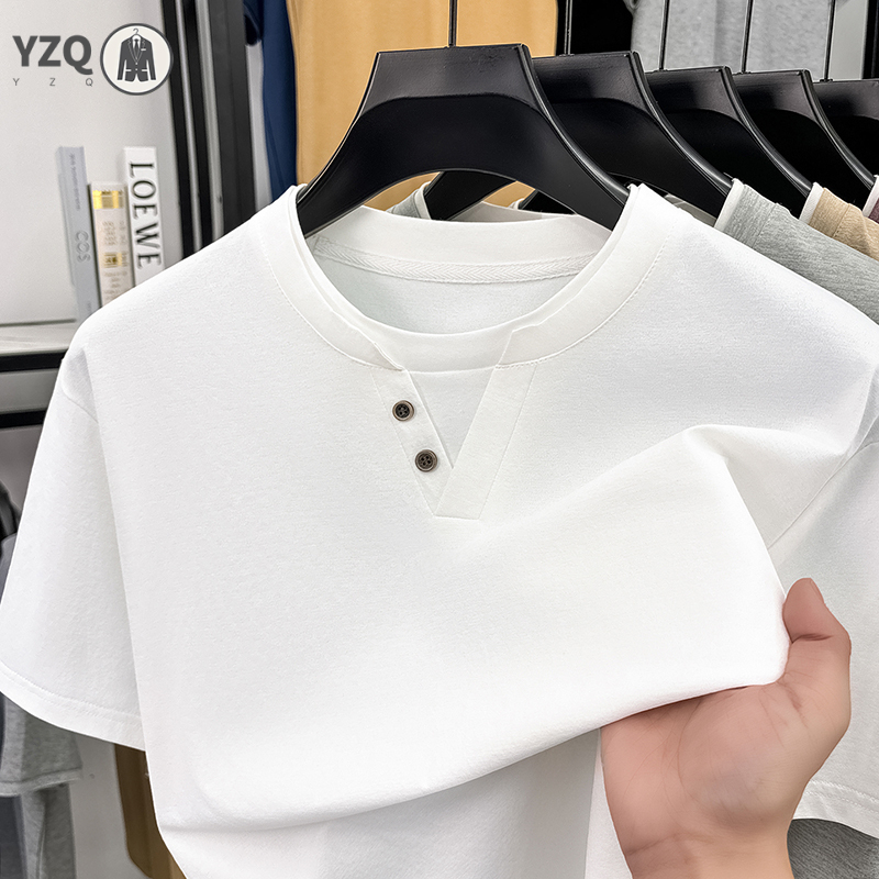 남성용 반팔 티셔츠 헨리넥 페이크 투피스 캐주얼 탑 통 - Men'S Fashion Trends 2025 리뷰 및 가격