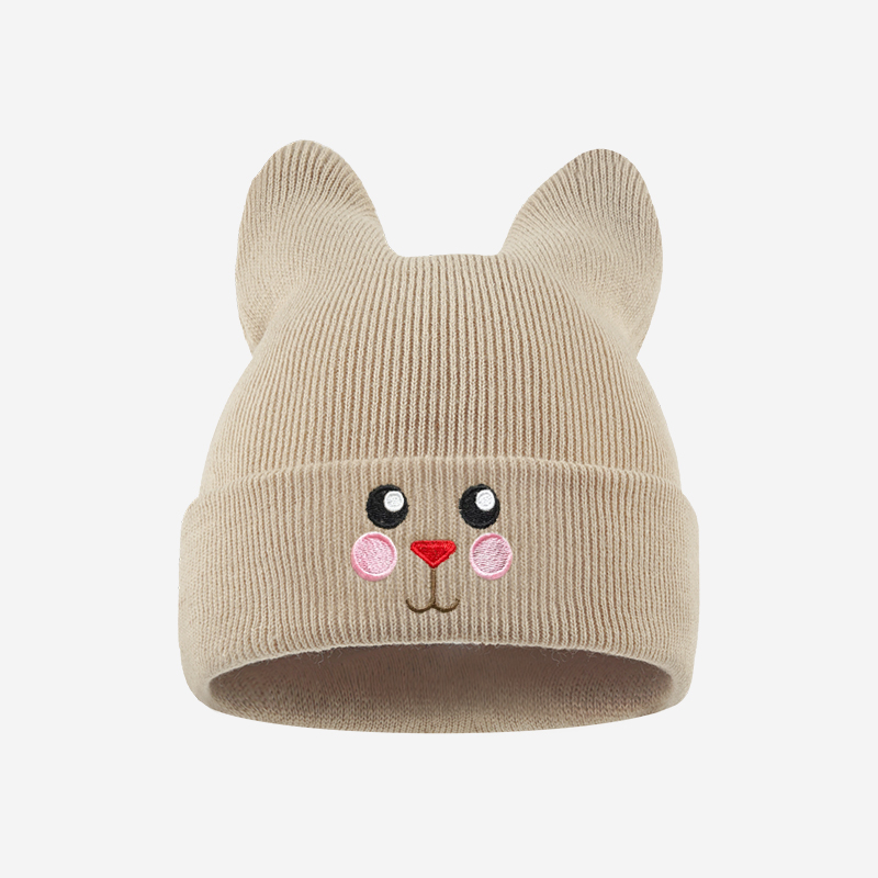 부드러운 고양이 귀 디자인 아동용 비니, 고양이 얼굴  - Beanie Winter Hat 리뷰 및 가격