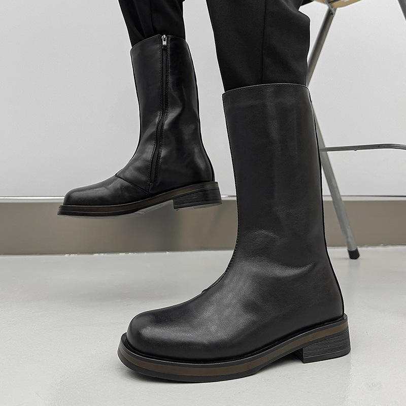 플러스 사이즈 남성 패션 스테이지 나이트클럽 하이 첼시 - Chelsea Boots Men 리뷰 및 가격